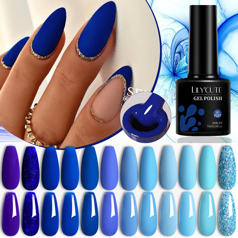 Resin Art Varnish - LILYCUTE 7ML Matte Blue Color Gel