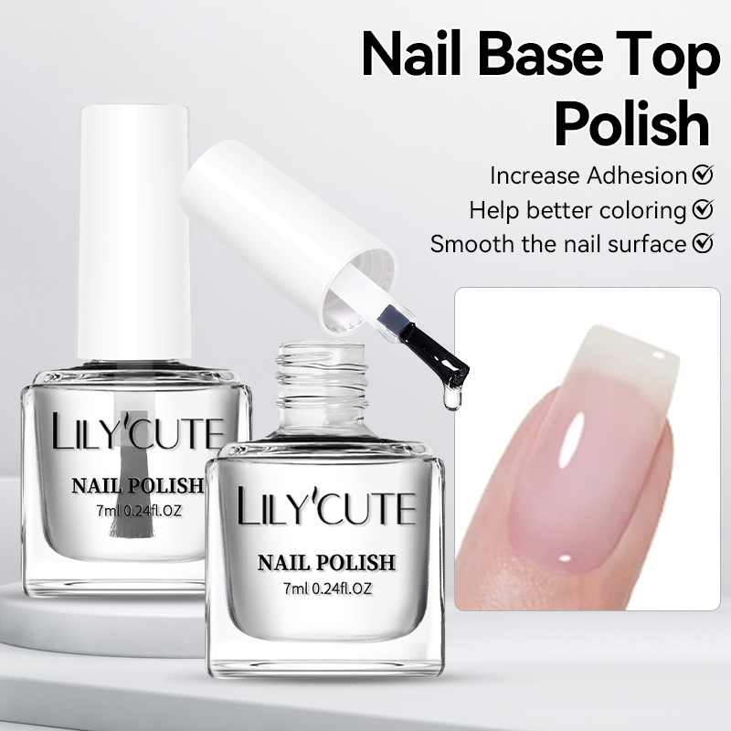 Resin Art Varnish - LILYCUTE 7ml Nail Base Top Polish
