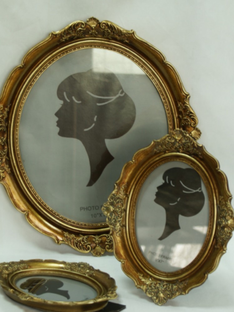 Resin Art Frame - Oval Decoration Photo Frame Living Room