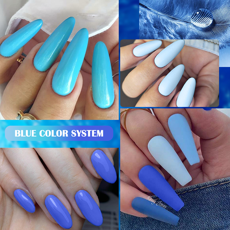 LILYCUTE 7ML Matte Blue Color  - đánh giá và giá Resin Art Varnish