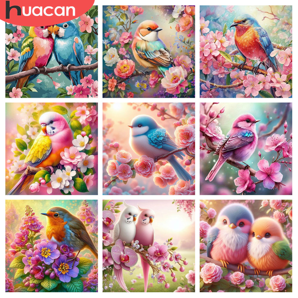 HUACAN Diamond Painting Bird F - đánh giá và giá Resin Art Rose