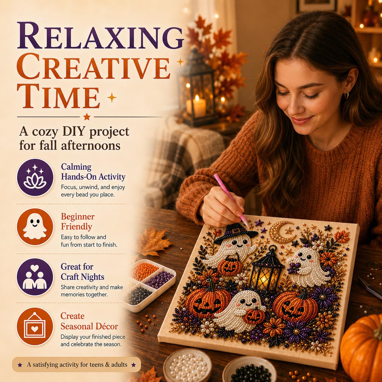 @Halloween Ghost Pearl Art Kit - đánh giá và giá Resin Art For Beginner