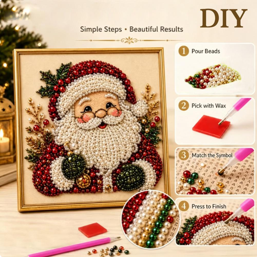 Christmas Santa Claus Pearl Ar - đánh giá và giá Resin Art Frame