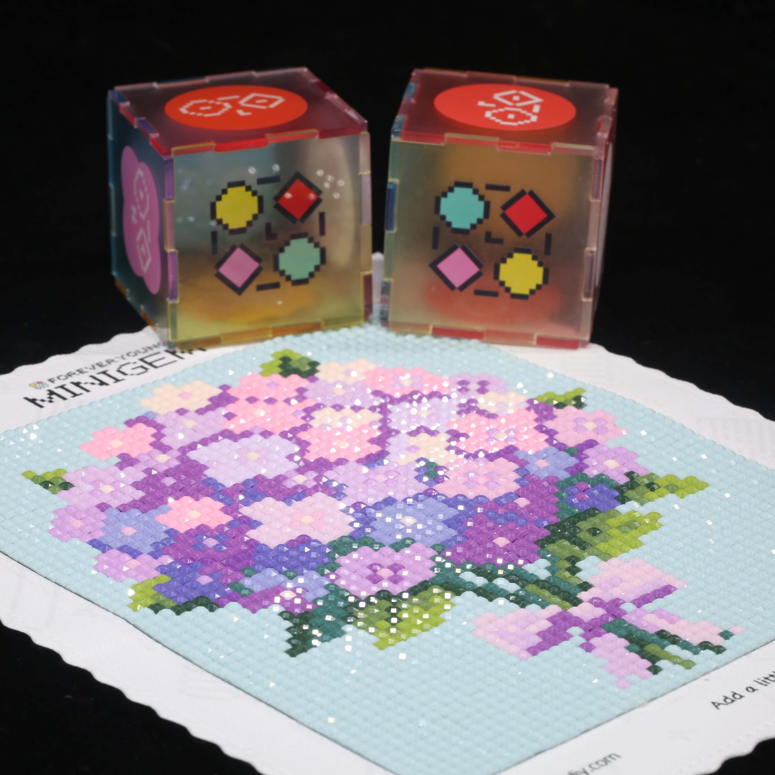 Minigem® Purple Hydrangea 5D D - đánh giá và giá Resin Art For Beginner