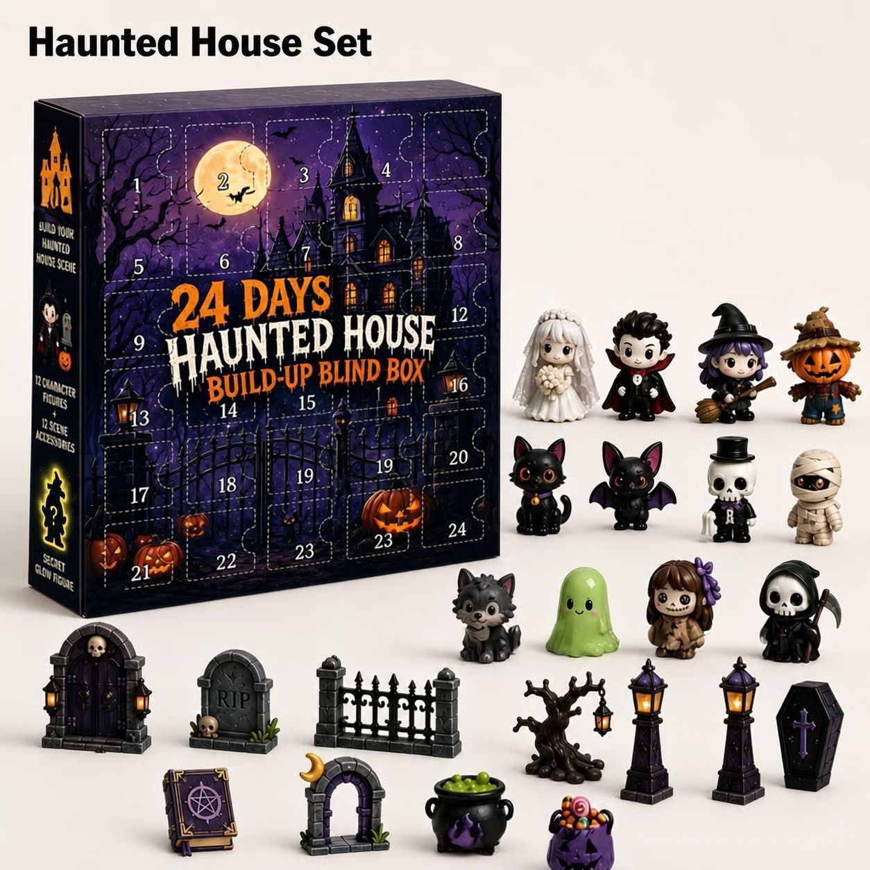 2026 Halloween Advent Calendar - đánh giá và giá Resin Art Case