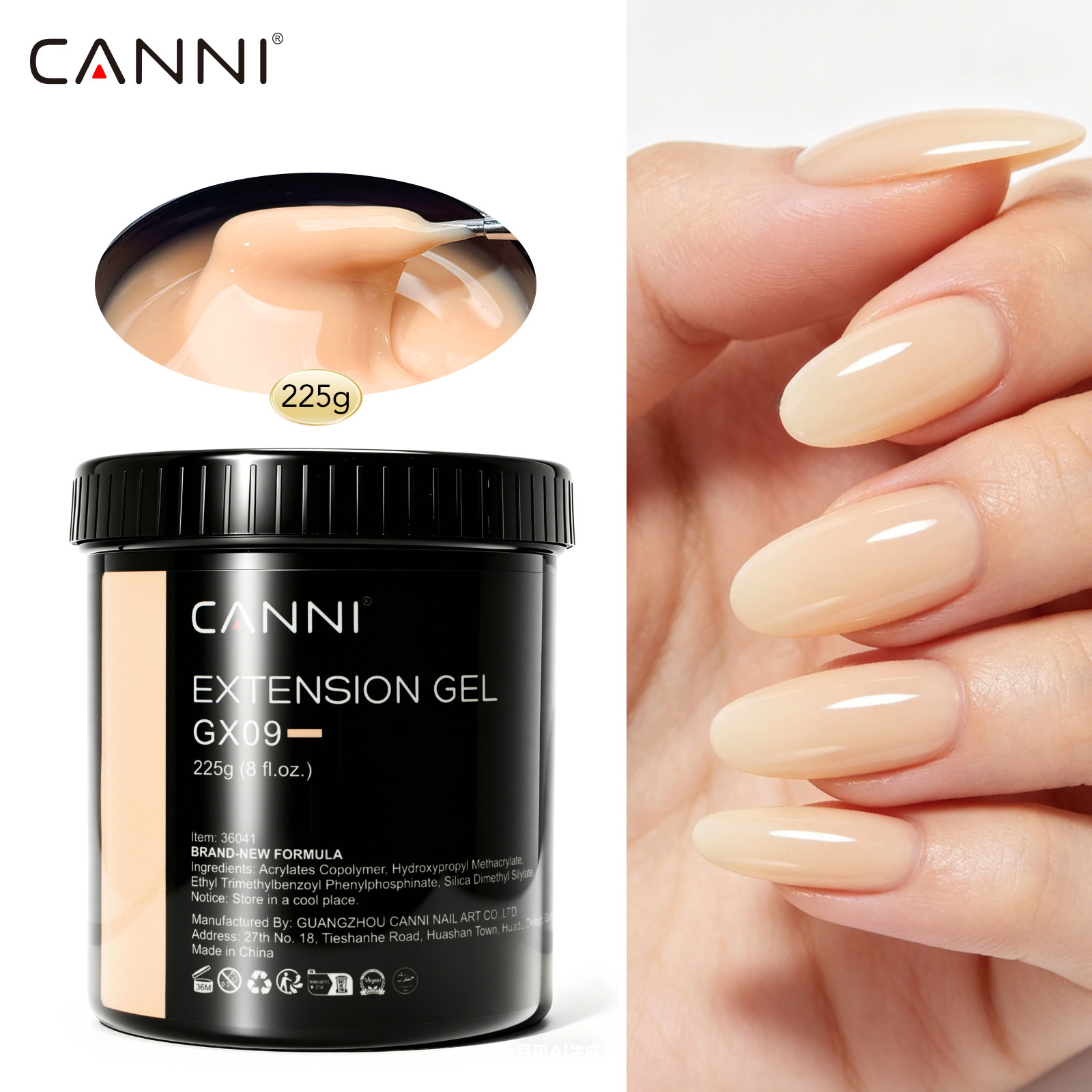 CANNI 225g Refillment Camoufla - đánh giá và giá Uv Lamp Nail Resin