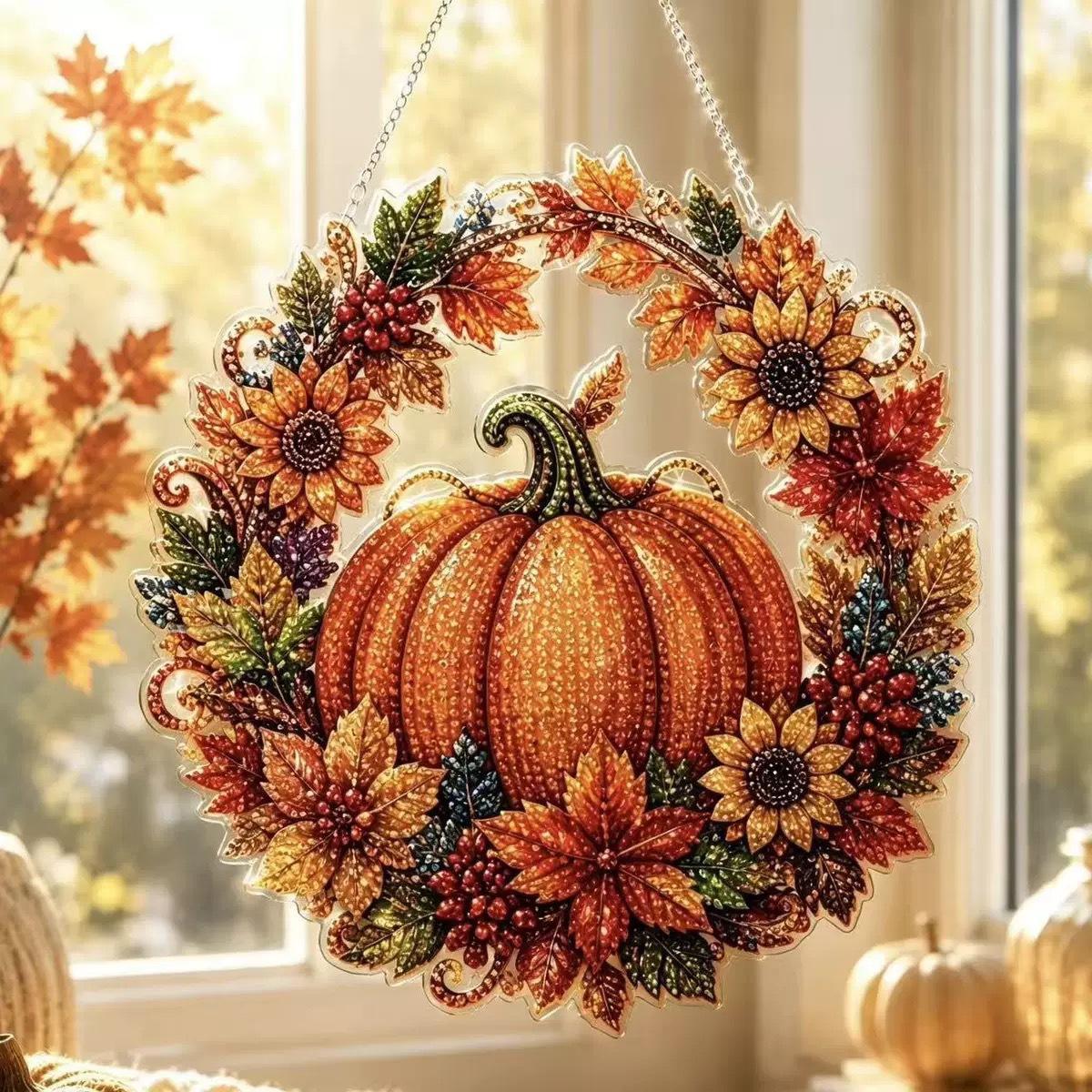 Halloween Pumpkins Diamond Art - đánh giá và giá Resin Art With Flowers