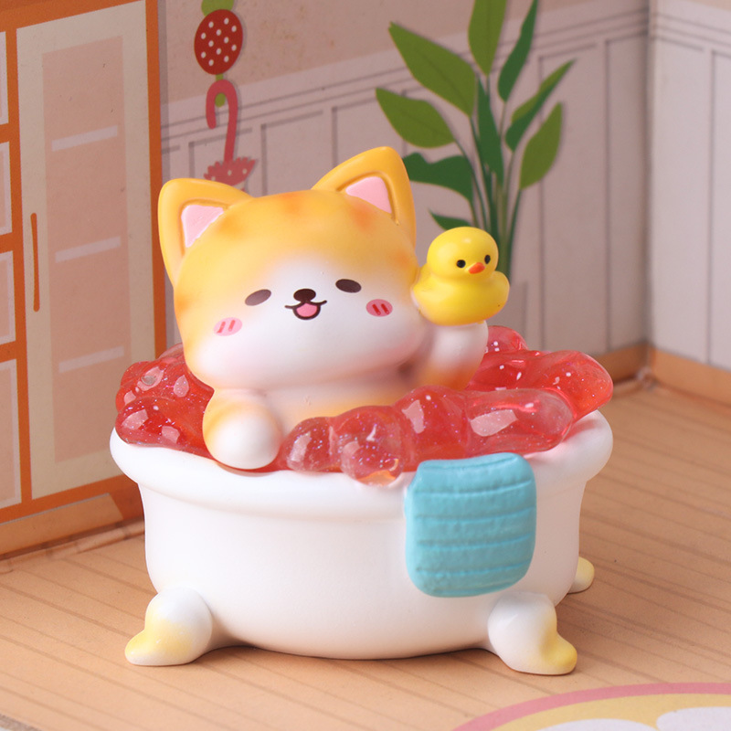 Bath Time Meow Crew Blind Box  - đánh giá và giá Resin Art Case