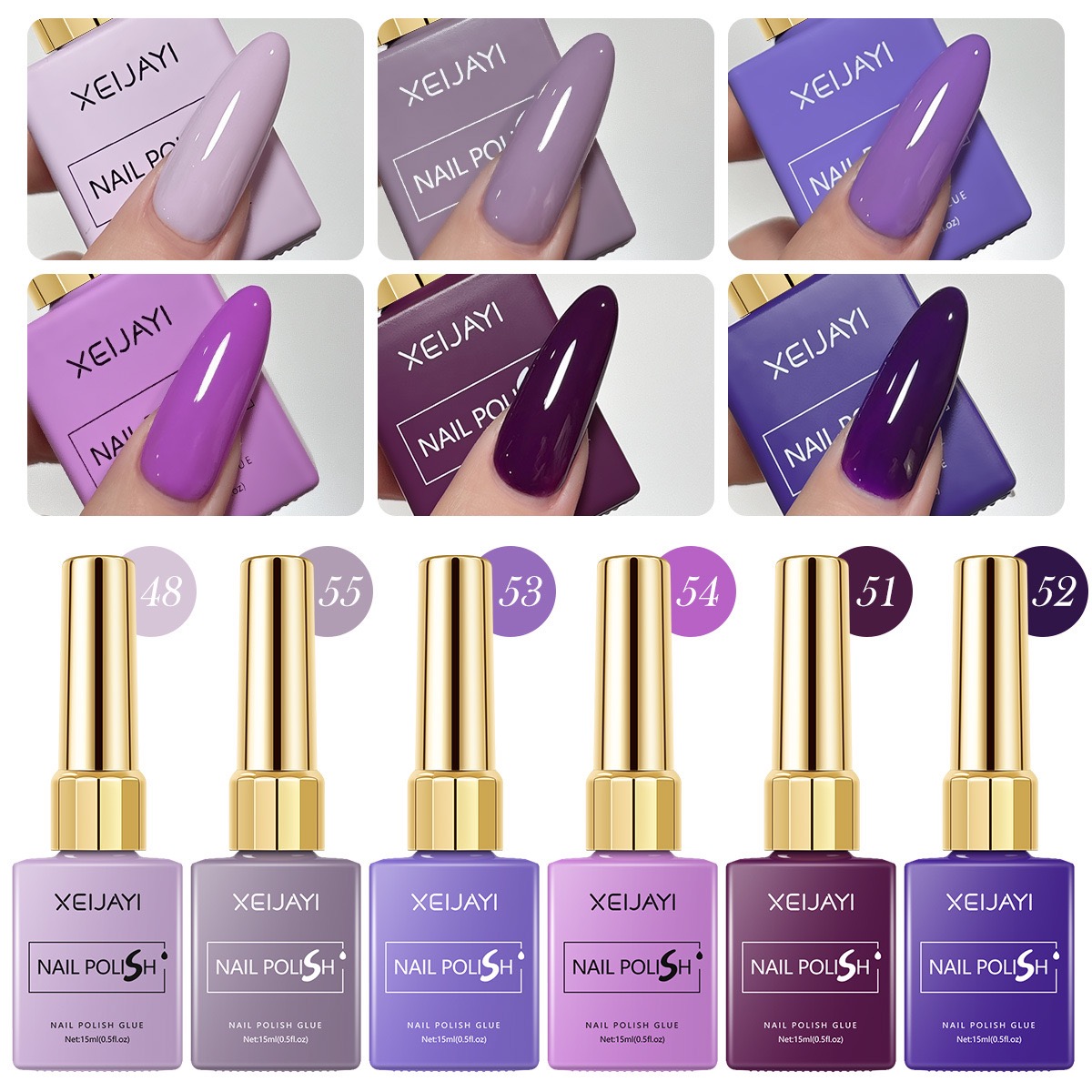 6PCS/SET 15ml Gel Nail Polish  - đánh giá và giá Resin Art Varnish