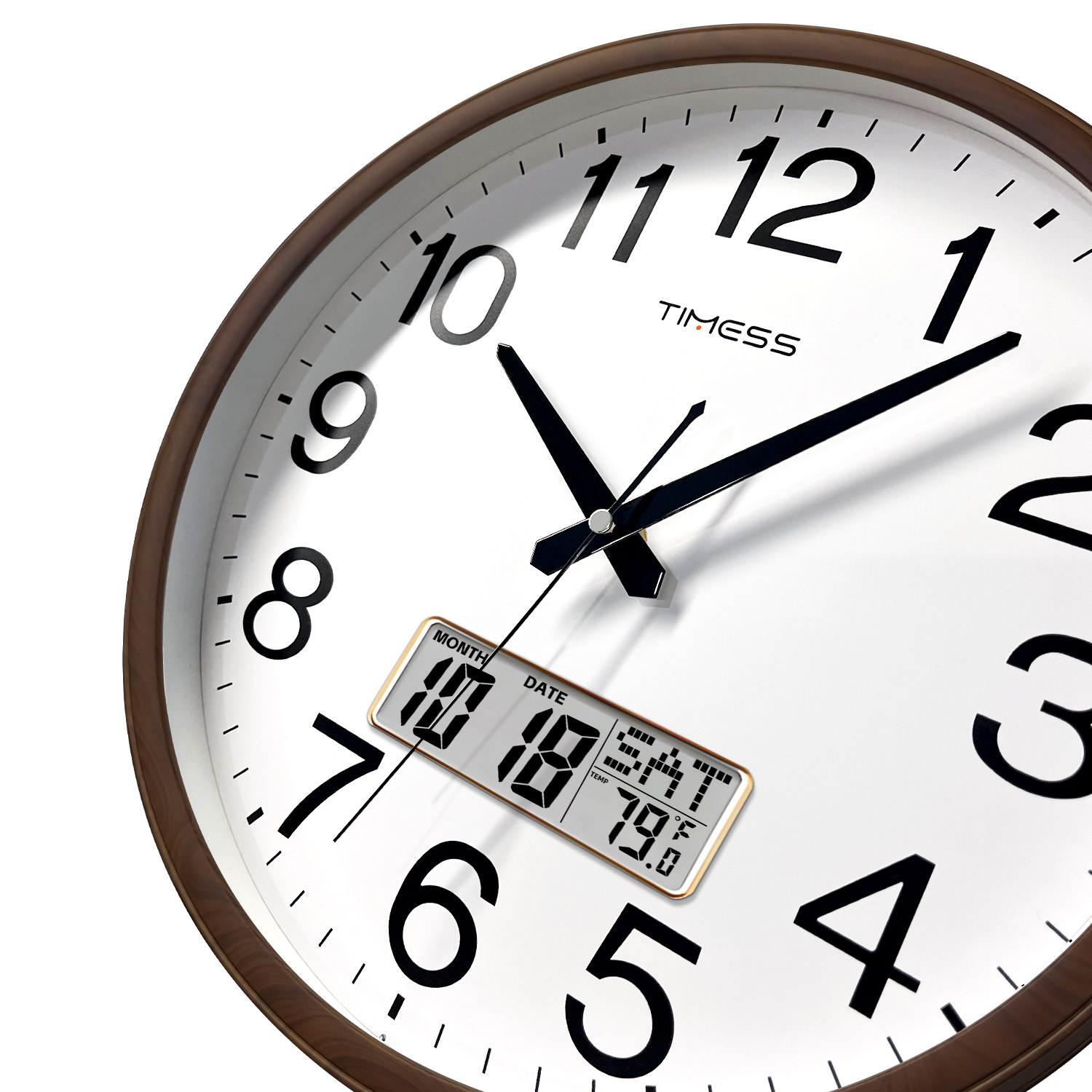 TIMESS 13-inch Wood Grain Wall - đánh giá và giá Resin Art Watch