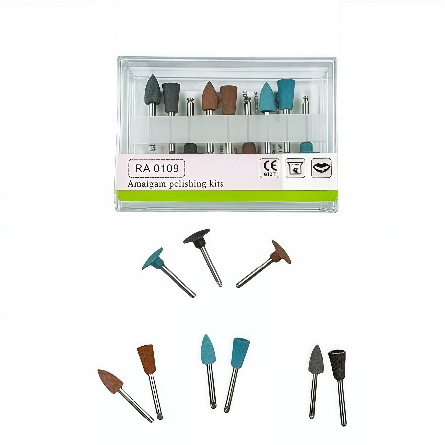 9PCS/Box Dental Polishing Bur  - đánh giá và giá Resin Art Case
