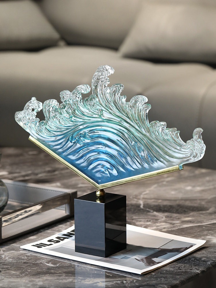 Transparent Gradient Ocean Wav - đánh giá và giá Resin Art Wedding Gift