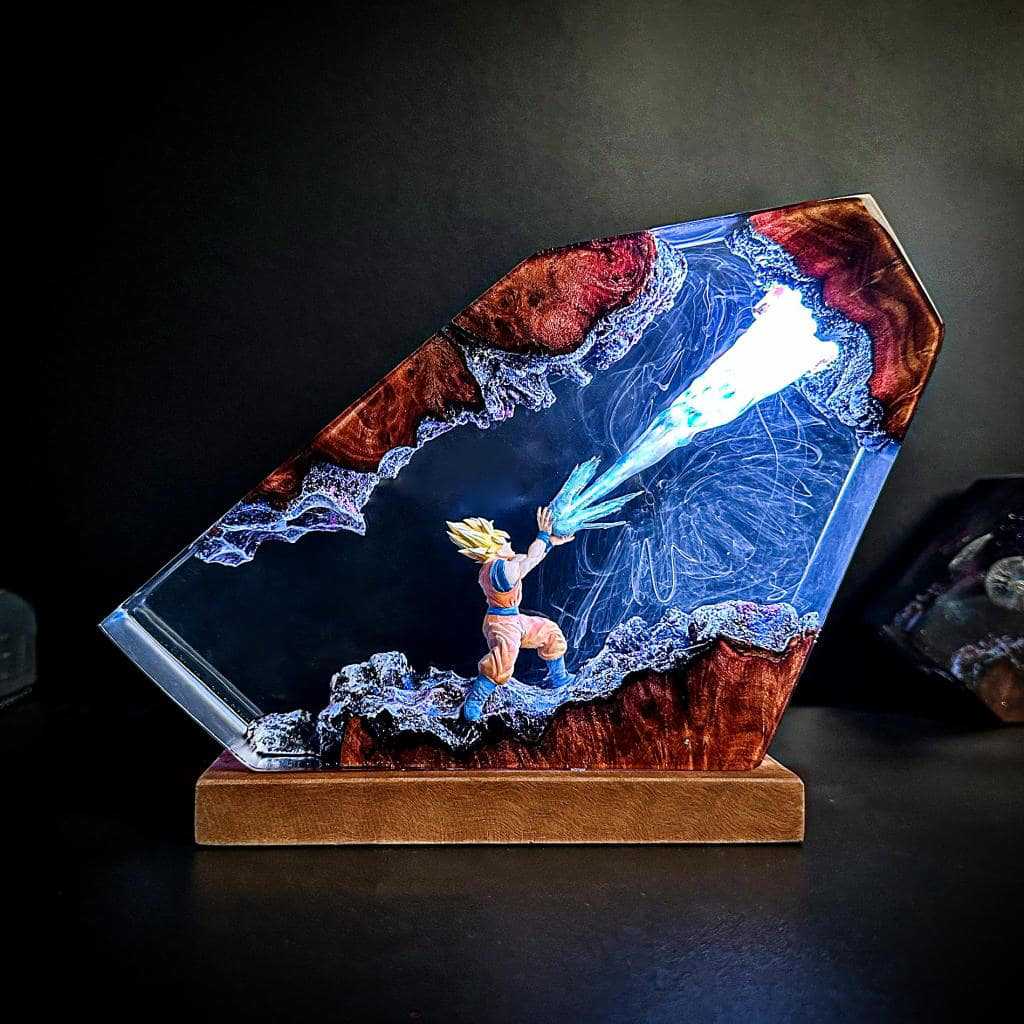 Goku Kamehameha Epoxy Resin LE - đánh giá và giá Resin Art Goku