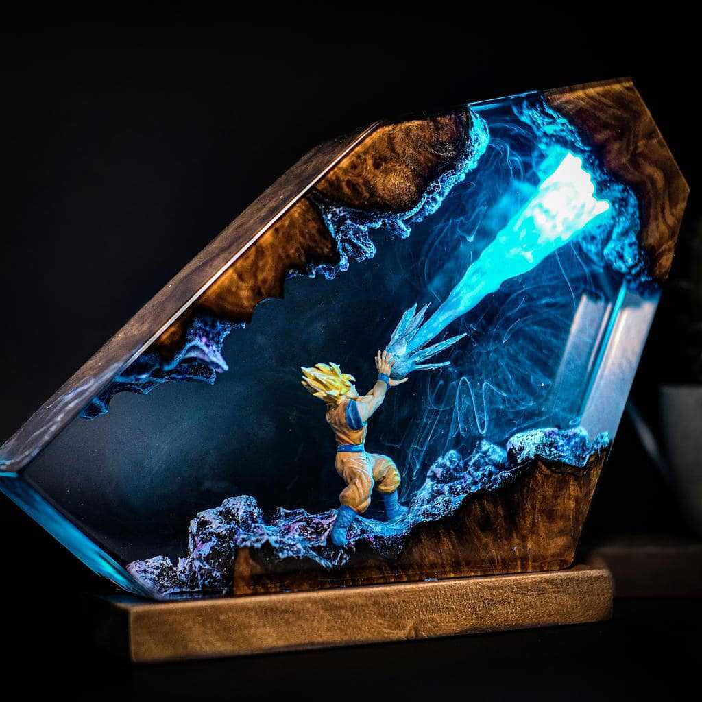 Goku Kamehameha Epoxy Resin LE - đánh giá và giá Resin Art Goku