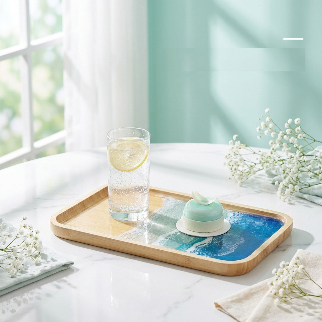Epoxy Resin Ocean Art Decorati - đánh giá và giá Resin Art Dining Table