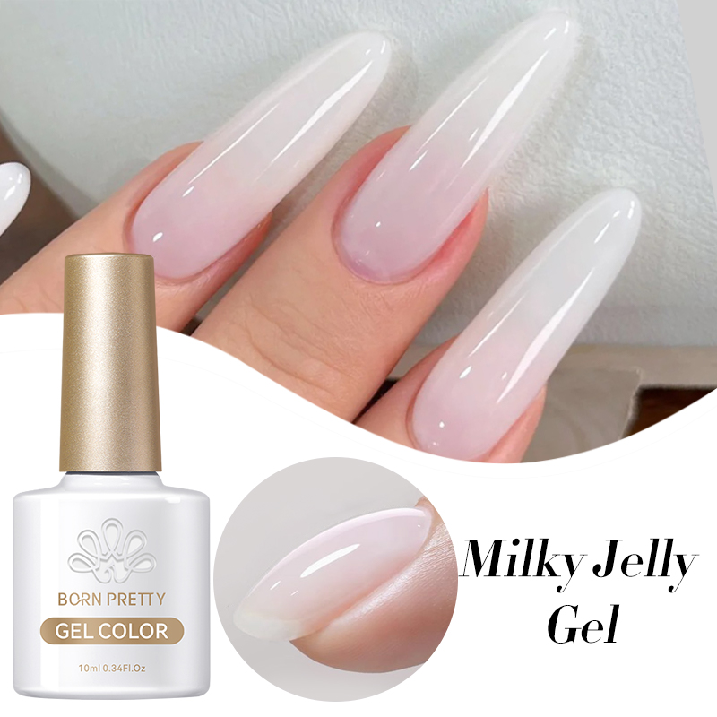BORN PRETTY 10ml Milky Jelly W - đánh giá và giá Resin Art Varnish