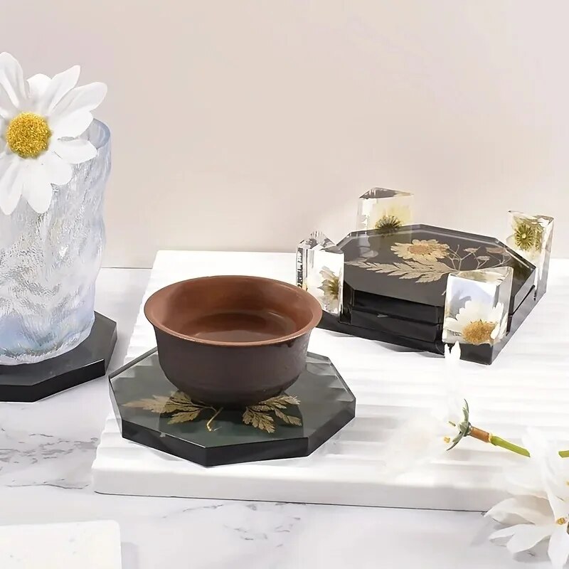 Coaster Resin Molds Set Includ - đánh giá và giá Resin Art Case