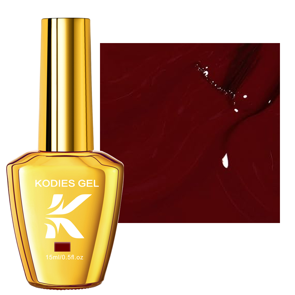 KODIES GEL Burgundy Red Gel Na - đánh giá và giá Uv Lamp Nail Resin