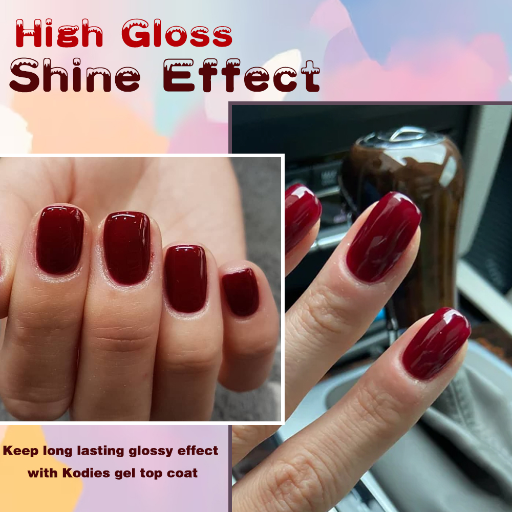 KODIES GEL Burgundy Red Gel Na - đánh giá và giá Uv Lamp Nail Resin