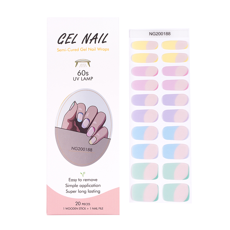 Huizi French Gel Nail Strips P - đánh giá và giá Uv Lamp Nail Resin