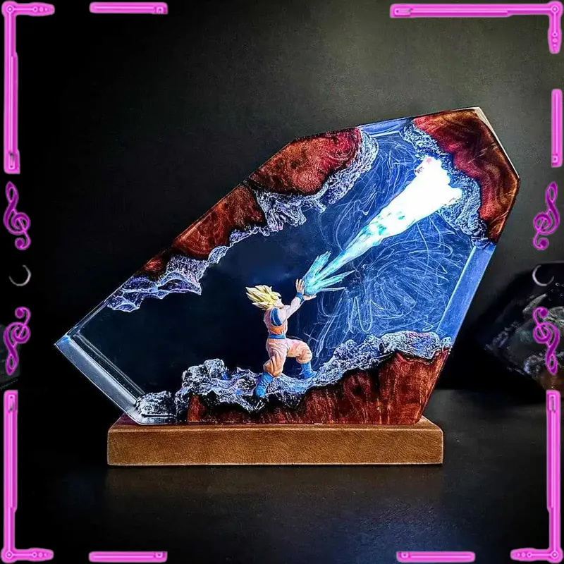 Goku Kamehameha Epoxy Resin LE - đánh giá và giá Resin Art Goku