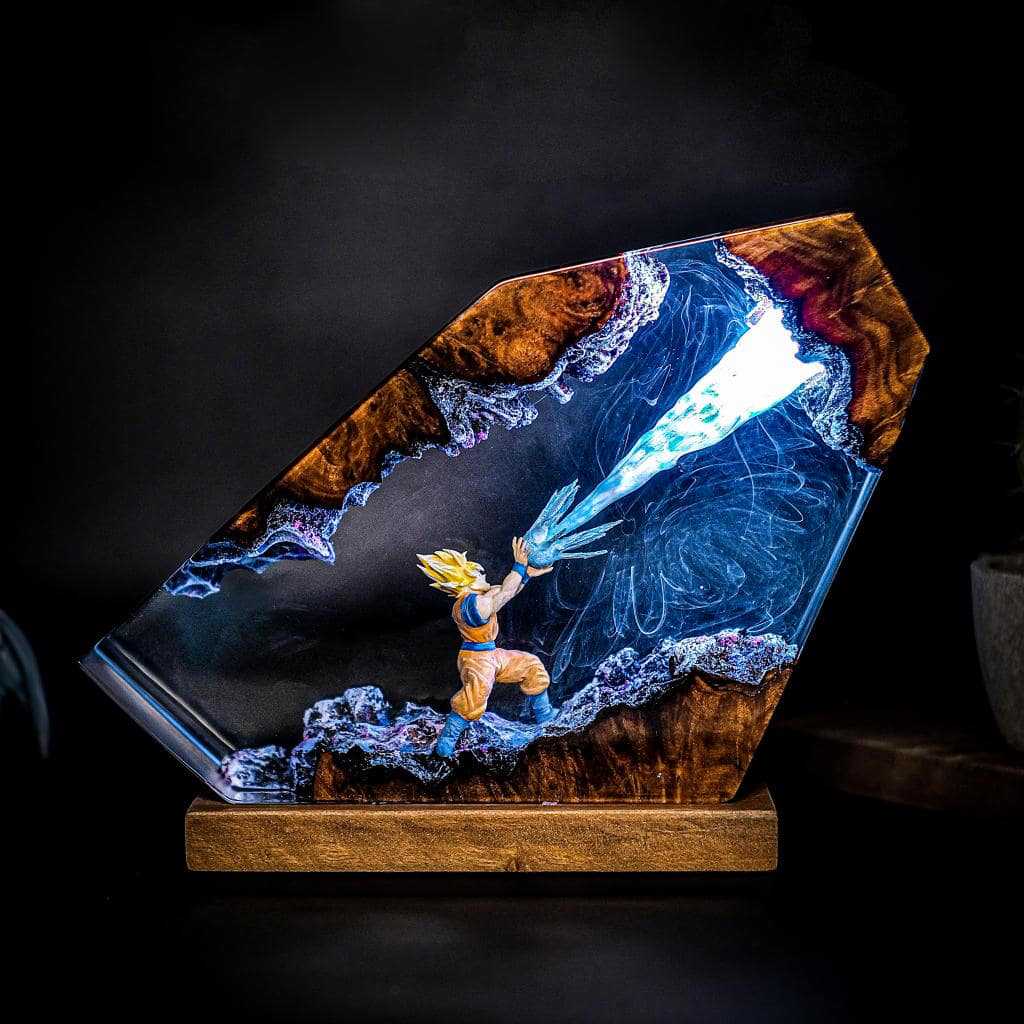 Goku Kamehameha Epoxy Resin LE - đánh giá và giá Resin Art Goku