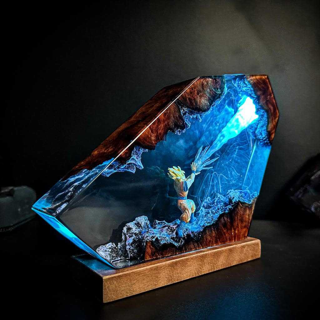 Goku Kamehameha Epoxy Resin LE - đánh giá và giá Resin Art Goku