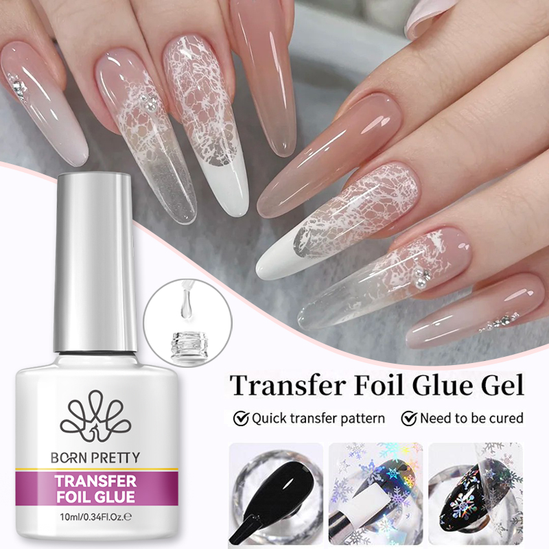 BORN PRETTY Nail Foil Glue Gel - đánh giá và giá Uv Lamp Nail Resin