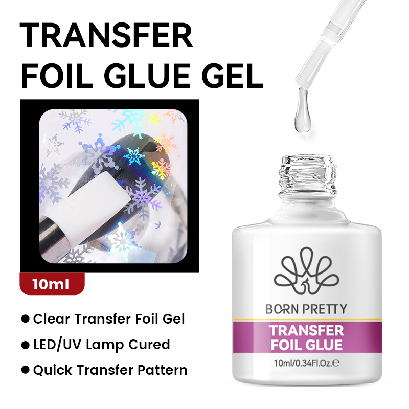 BORN PRETTY Nail Foil Glue Gel - đánh giá và giá Uv Lamp Nail Resin