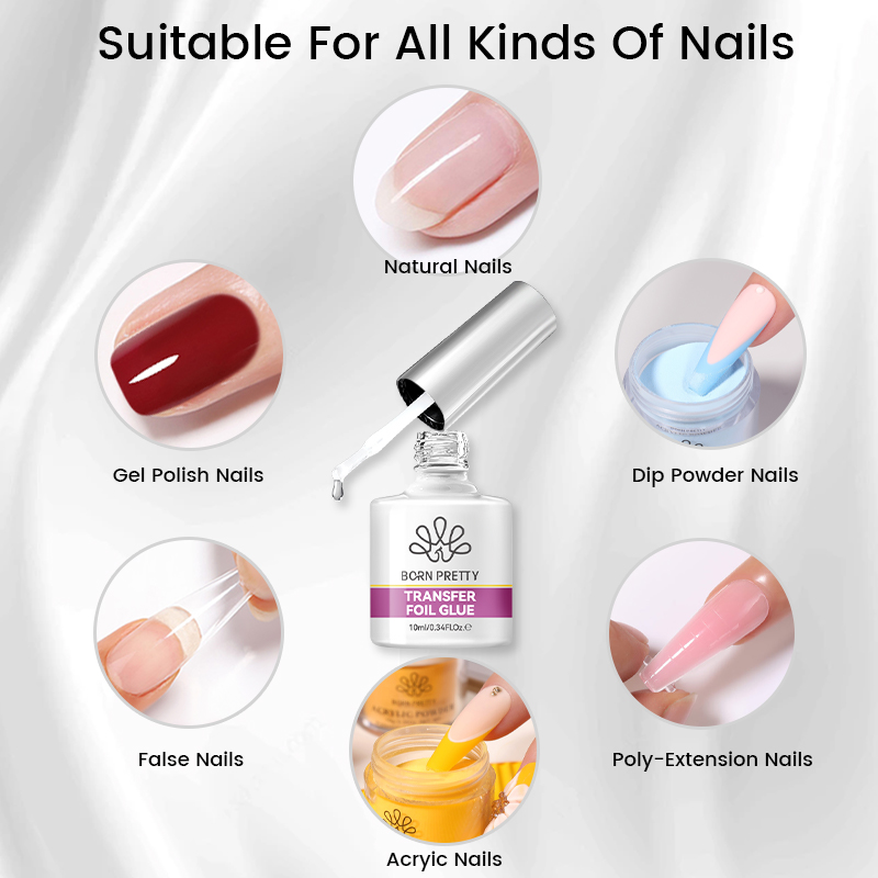 BORN PRETTY Nail Foil Glue Gel - đánh giá và giá Uv Lamp Nail Resin