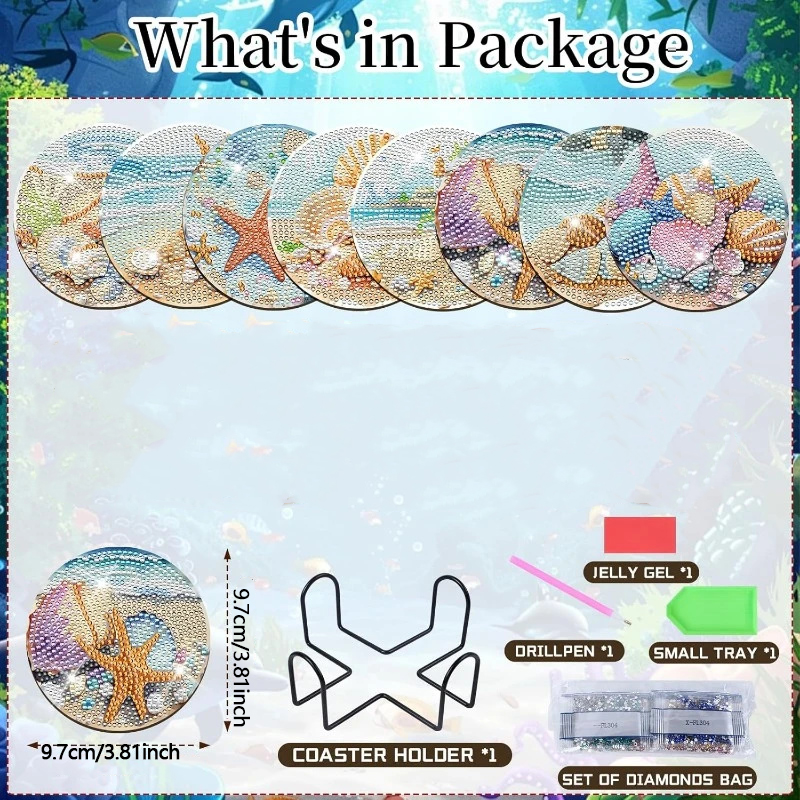 8 Pieces of Diamond Art Painti - đánh giá và giá Resin Art For Beginner